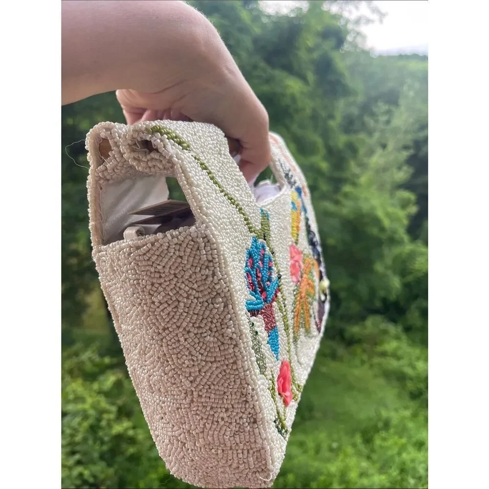 No Brand cream beaded